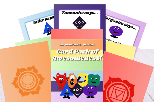 And also a card pack of awesomeness which is a good way for children to start the day