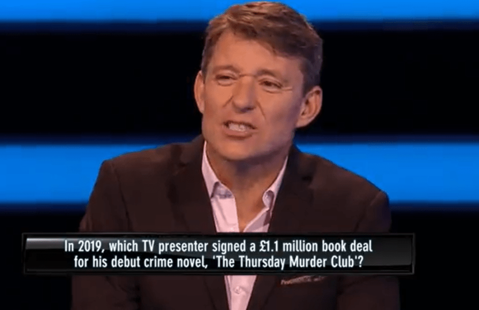 Ben Shephard was left wincing when a contestant snubbed game show rival Richard Osman