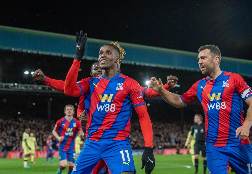 Wilfried Zaha tormented Arsenal on Monday night