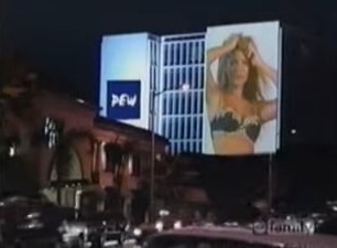 Her sexy lingerie shoot appeared on a billboard in Hollywood