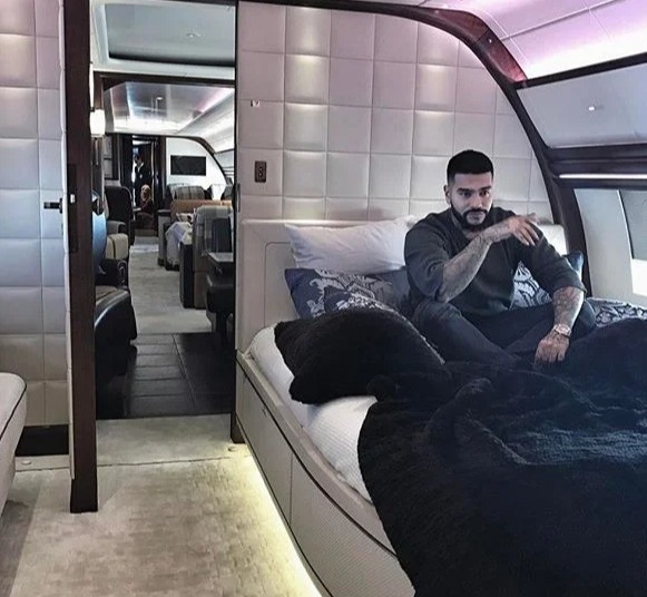 Pictures of Kadyrov's private plane were revealed by rapper Timati