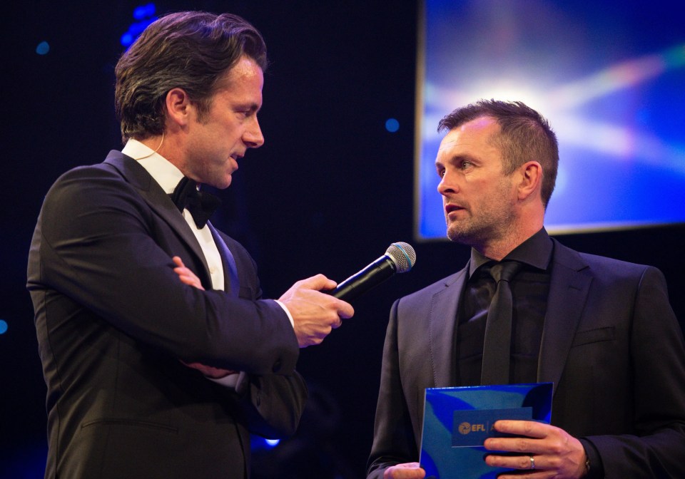 Nathan Jones has been named the Championship's manager of the year