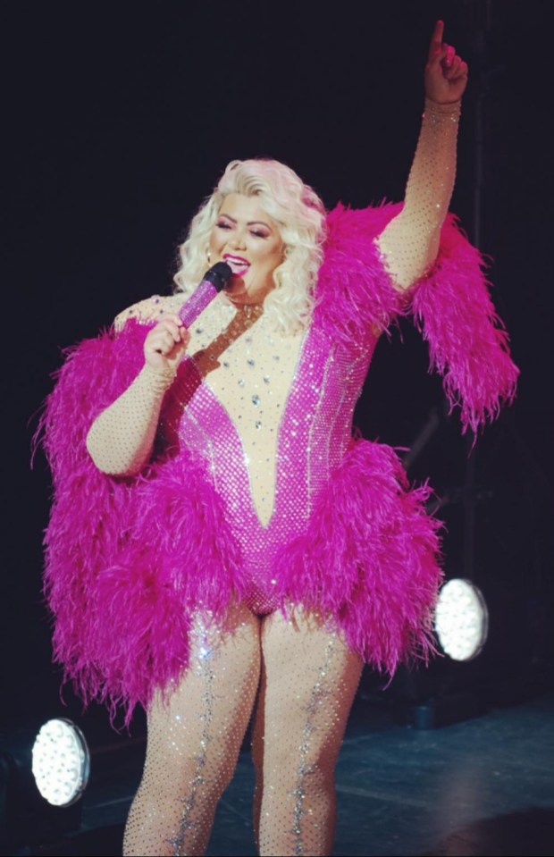 Hours earlier she was performing on her Big Night Out tour