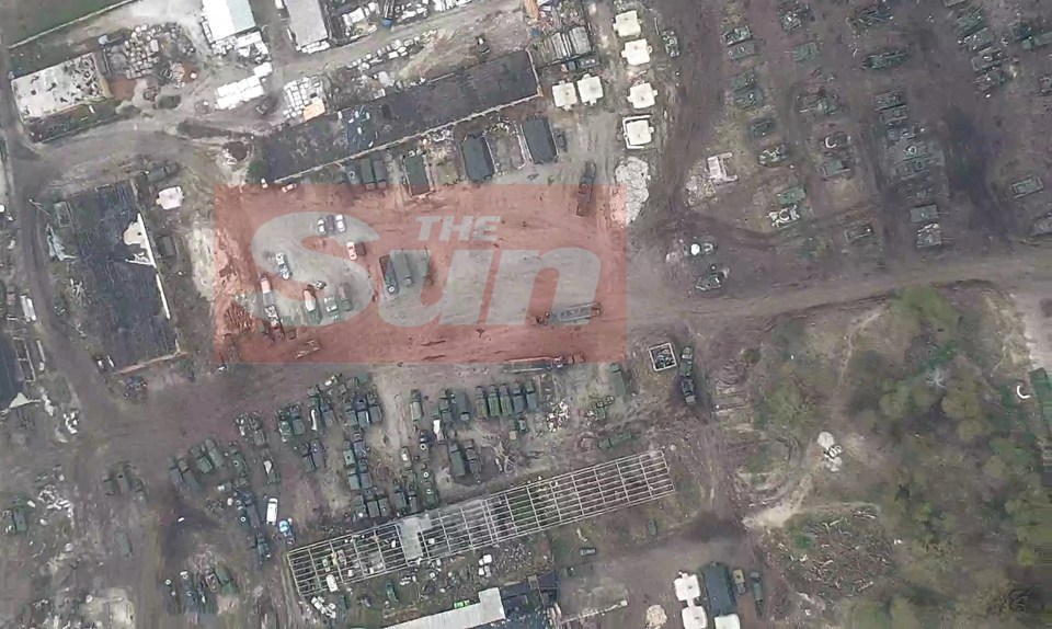 The images show a range of destroyed tanks and armoured vehicles