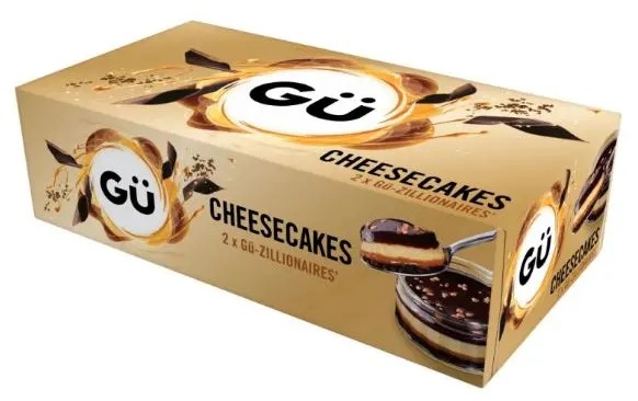 Save £1.50 on Gu Zillionaires chocolate and salted caramel cheesecake desserts