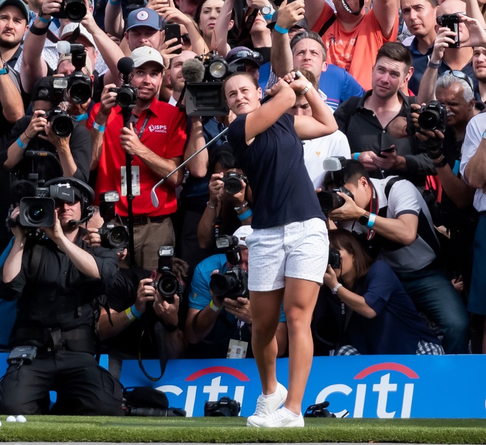 Ash Barty is more than capable with a golf club - winning a tournament in Brisbane this weekend