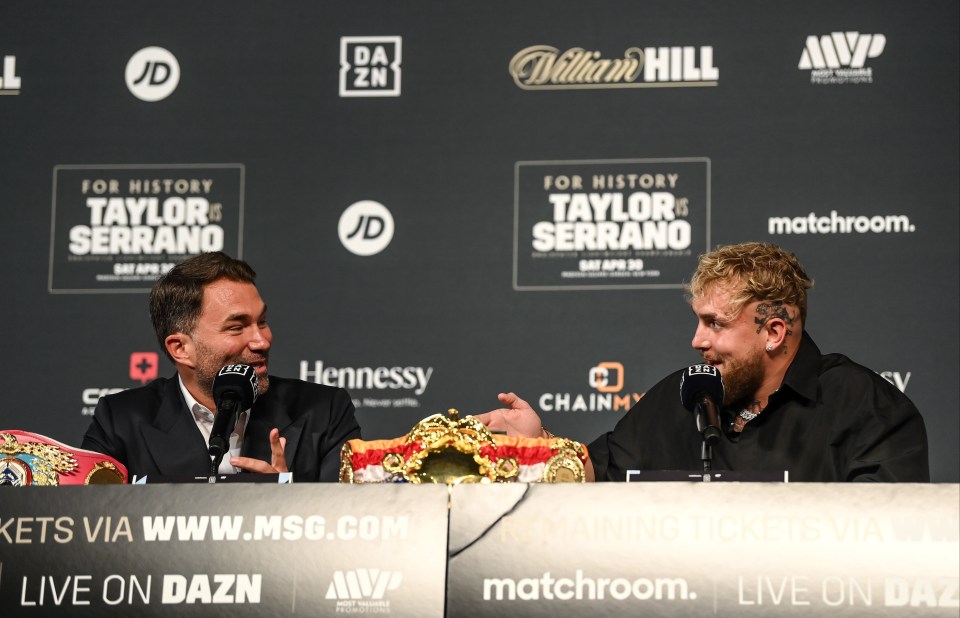 Eddie Hearn and Jake Paul put their money where their mouth is with a huge $1m bet