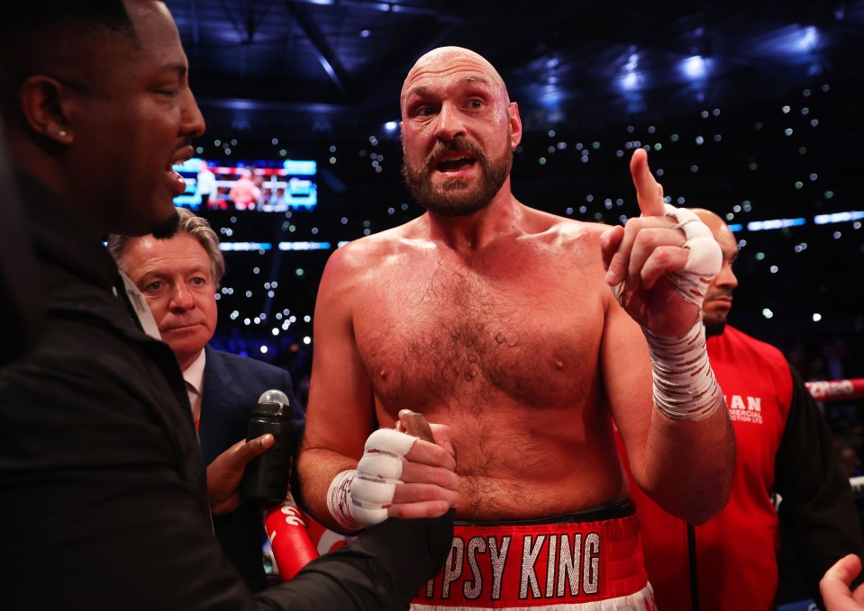 Fury said 'I think this is it' after his win