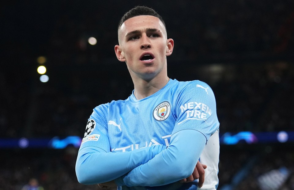 Phil Foden scored Man City's third goal of the game early on in the second half