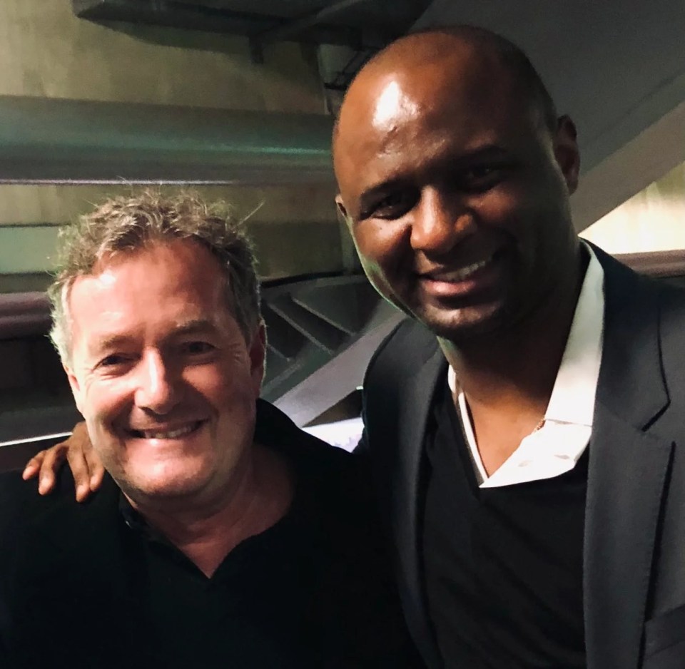 Piers Morgan wants Patrick Vieira as Arsenal boss