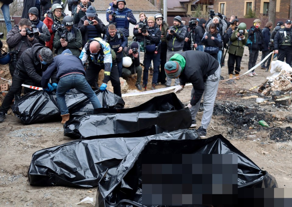 It's feared the death toll could be higher than Bucha - where harrowing photos show the bodies of people slaughtered by Russian invaders on the streets