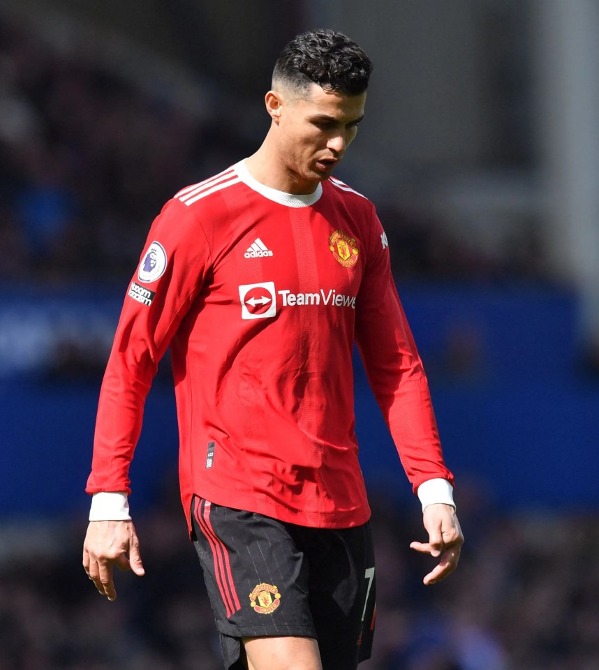 Cristiano Ronaldo appears dejected in Man Utd's defeat