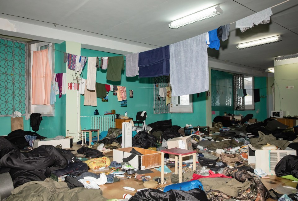 View of the rooms in the administrative building of the Chernobyl nuclear power plant