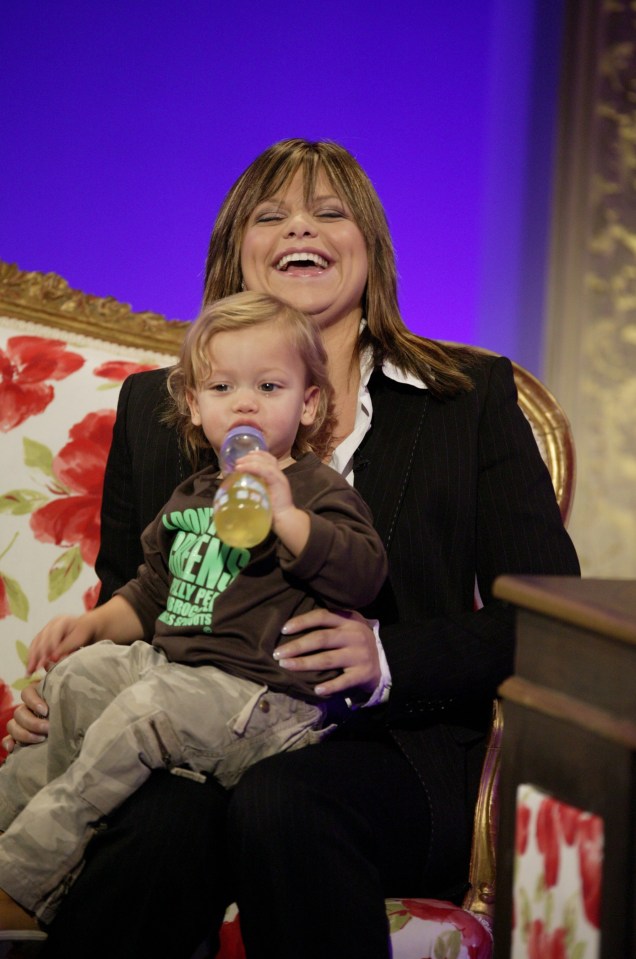 Bobby pictured with his mum Jade in 2004