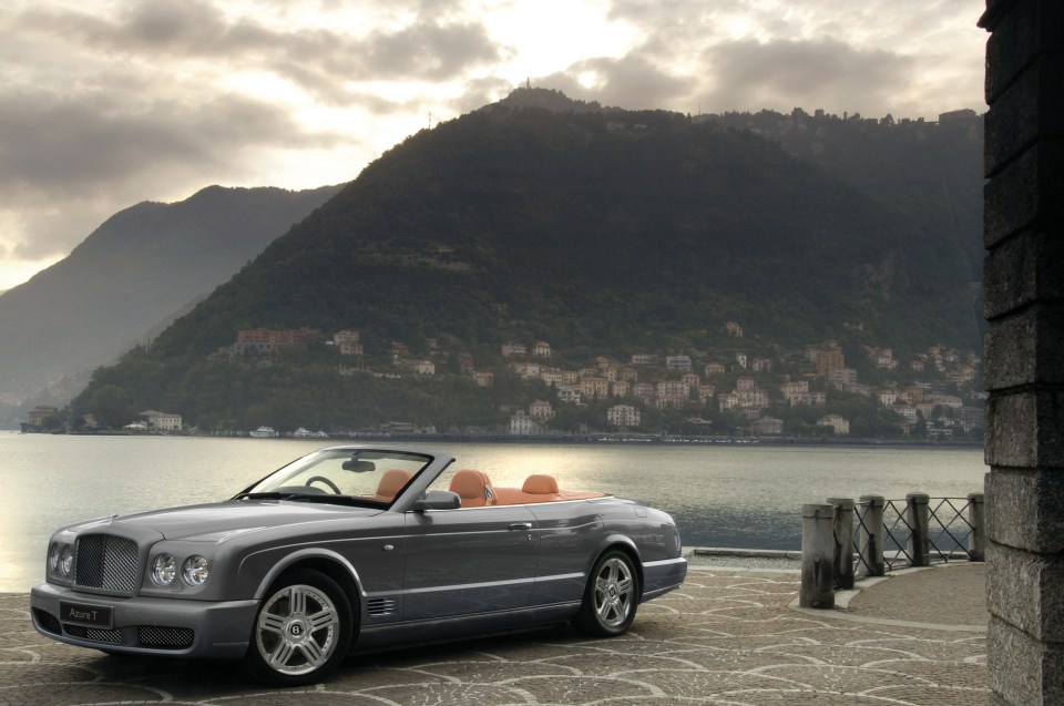 Years earlier, David had turned up to his own wedding in a £230,000 Bentley Azure