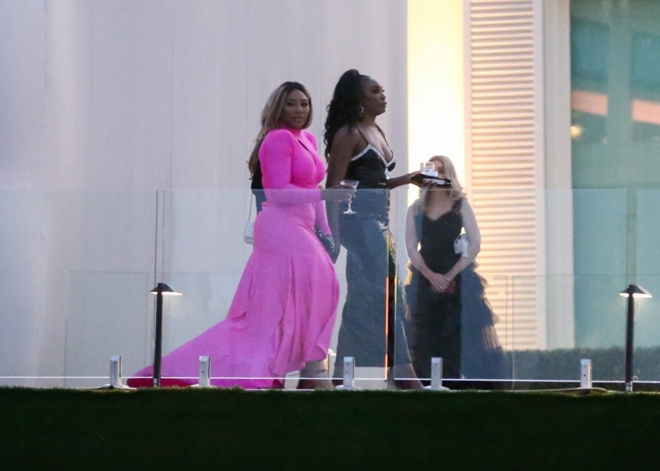 Serena and Venus Williams were also among the invited guests