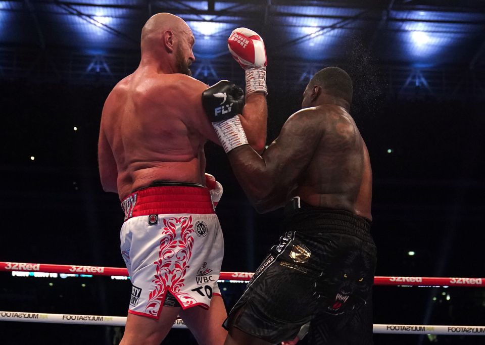 Fury knocked Whyte out in the sixth round