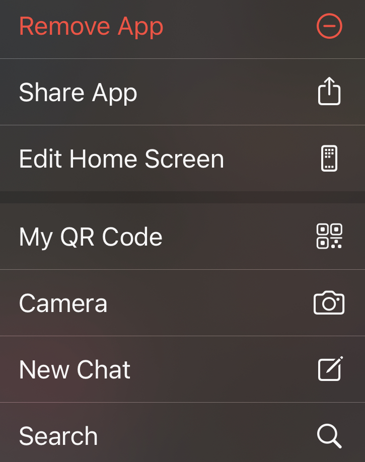 There's a hidden WhatsApp menu tucked away on your iPhone Home Screen