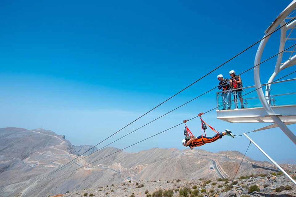 Wire transfer… The breathtaking Jais Flight is the world’s longest zipline