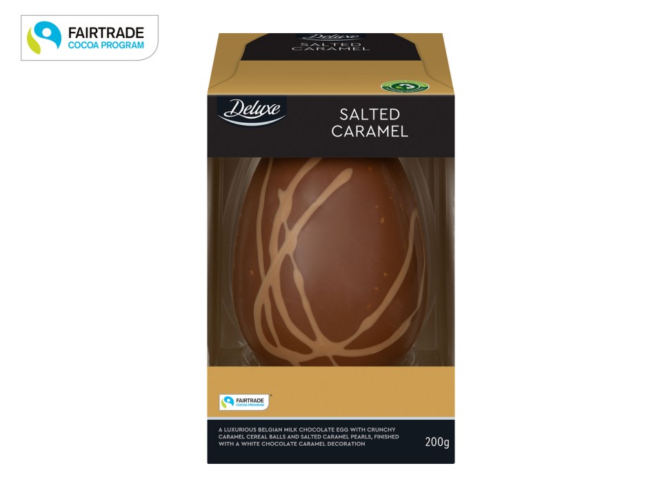 Lidl’s Deluxe eggs come in various flavours including Salted Caramel and Eton Mess