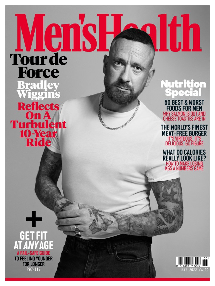 Sir Bradley Wiggins was speaking in the May issue of Men’s Health, on sale from tomorrow