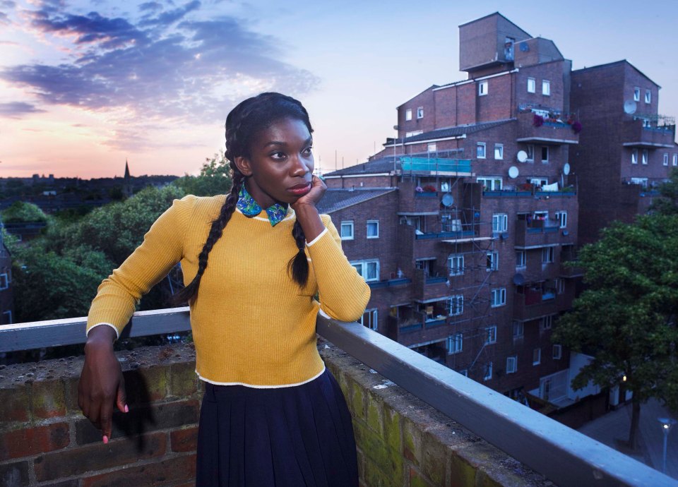 Michaela Coel as Tracey Gordon in Chewing Gym