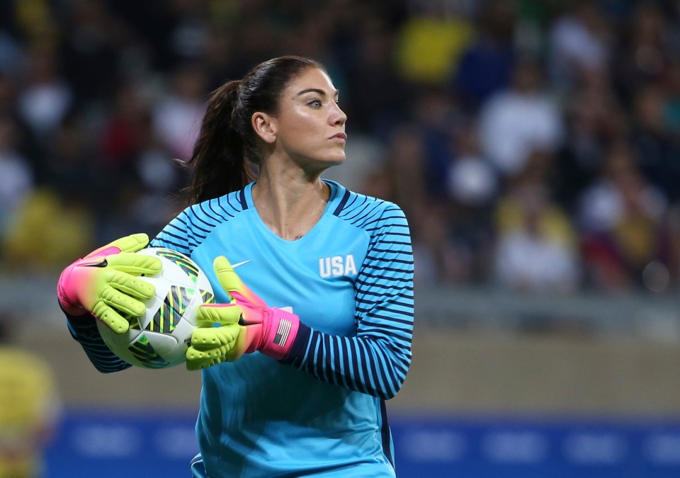 Hope Solo earned 202 caps for the US