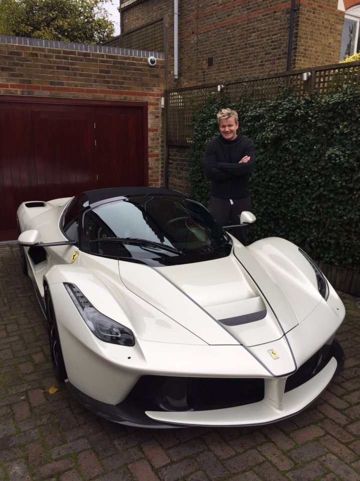 Ramsay with his LaFerrari Aperta