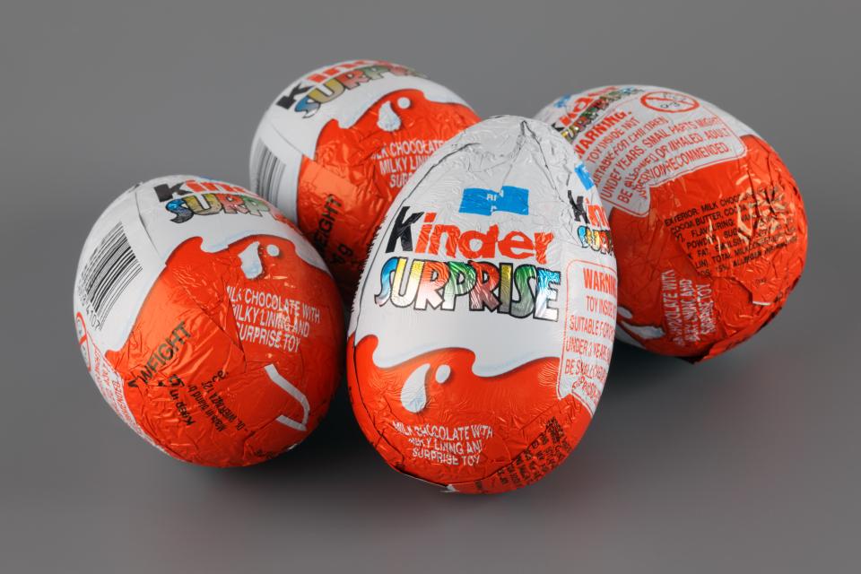 The Kinder Surprise egg has been recalled and customers are urged not to eat it