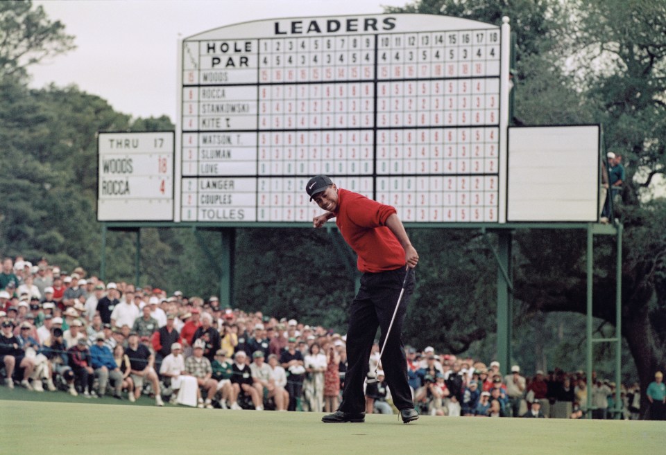 Woods changed golf for ever when he won his first Augusta crown