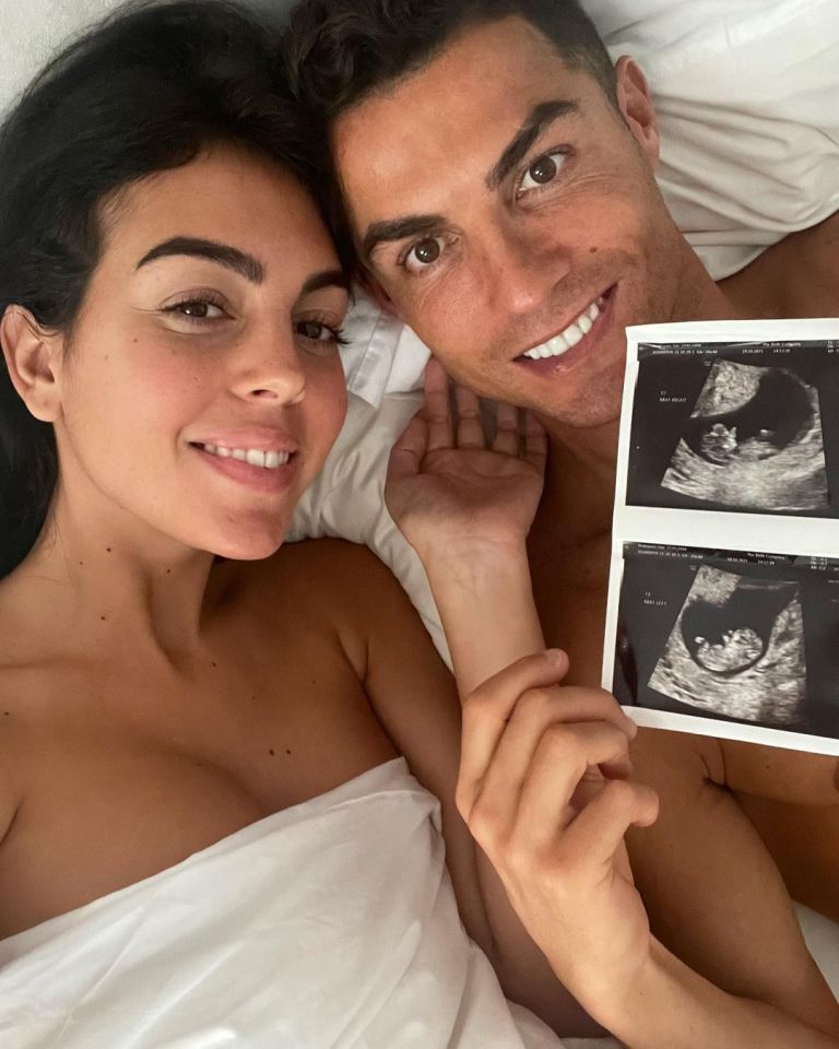 Georgina and Cristiano announced they were having twins in October - but one of the babies has sadly died