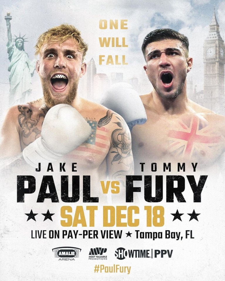 Tommy Fury and Jake Paul were due to throw down last December