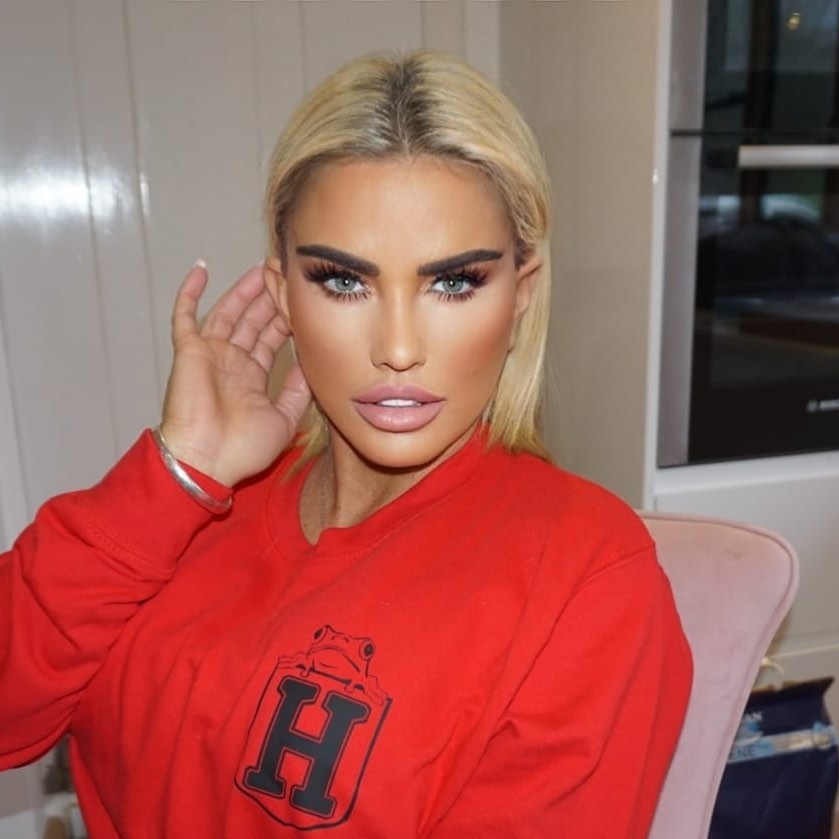 Katie Price in January 2022 as she had to complete community service