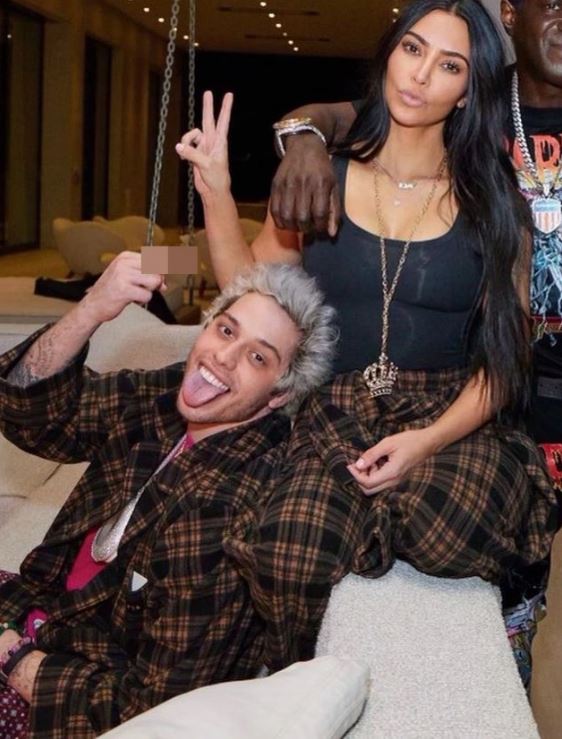 Kim is now dating US comic Pete Davidson