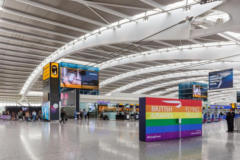 BA has cancelled more than 100 flights to and from Heathrow Airport today