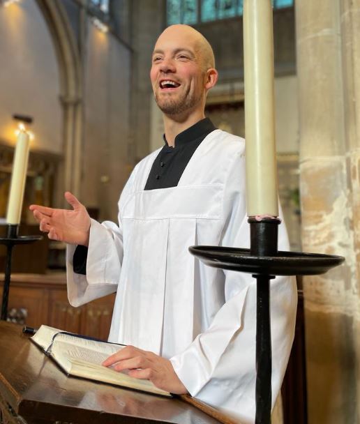 He is now training to be a priest