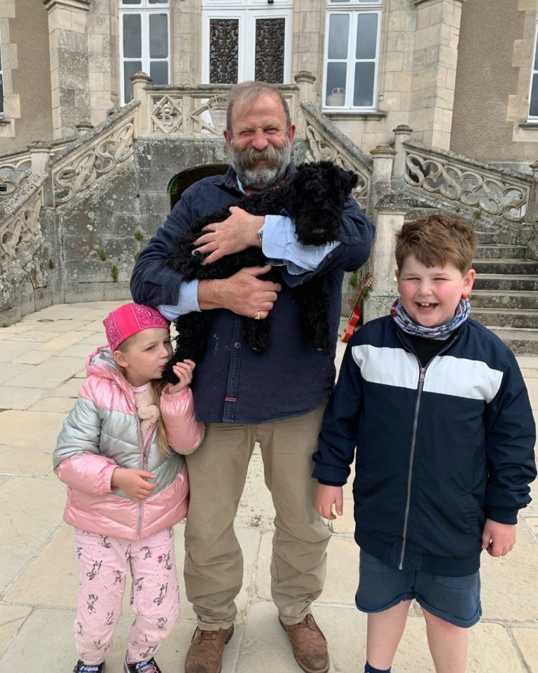 The family live in their incredible French Chateau