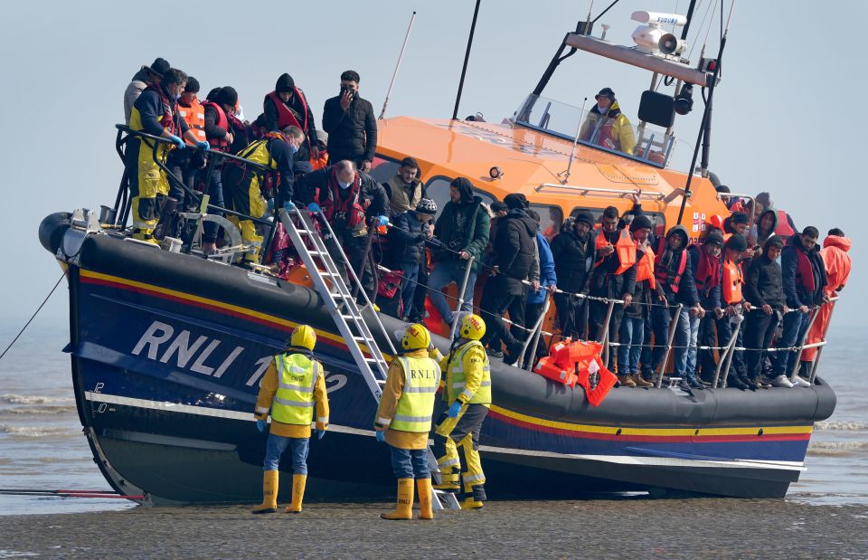 Under new plans if a migrant arrives on a British beach they will be flown to Rwanda