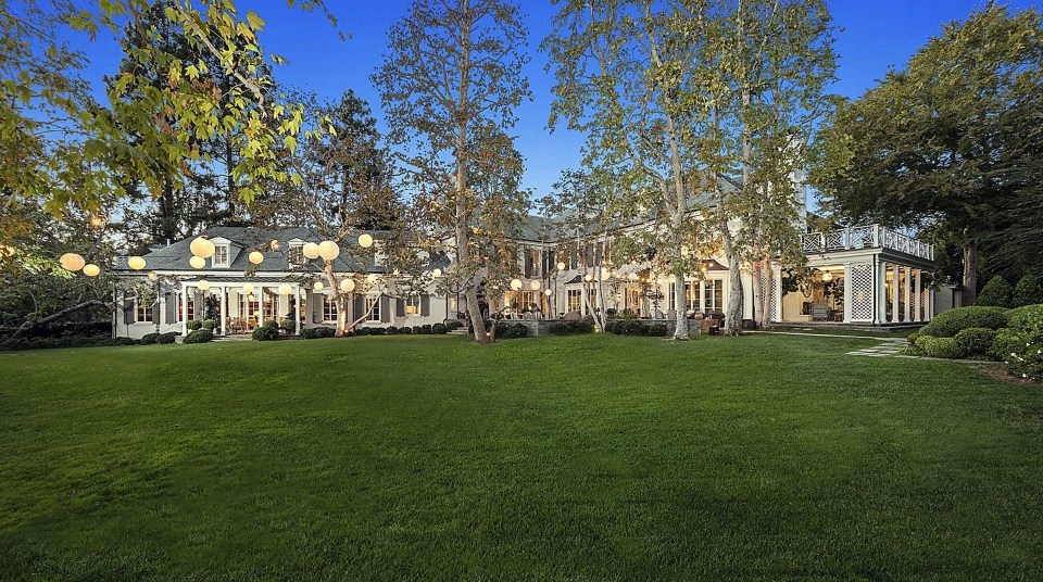 Robbie sold his California mansion, above, last month for £37m