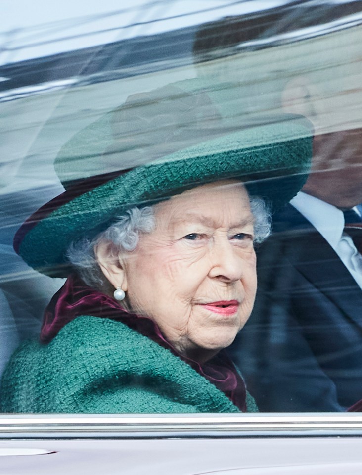 The Queen arrives at Westminster Abbey for the memorial service of Prince Philip