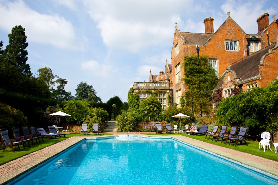 The outdoor pool t is set in a stunning walled garden and opens every summer