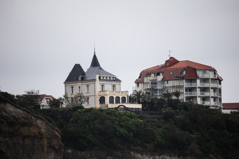 The Alta Mira villa in Biarritz, south-western France, owned by Katerina's ex Kirill Shamalov