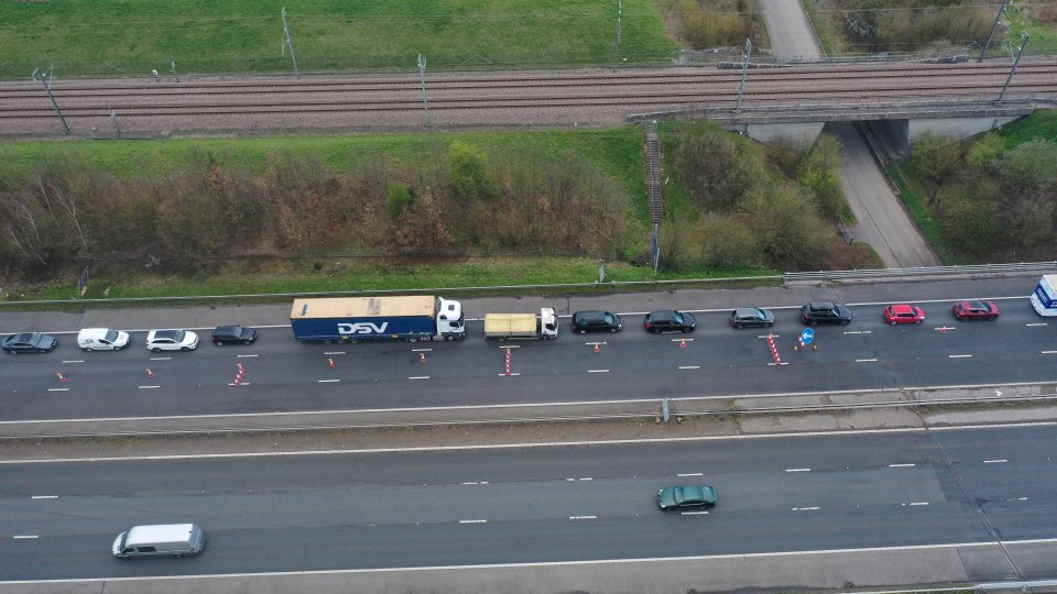 Drivers stuck on the A2 this morning