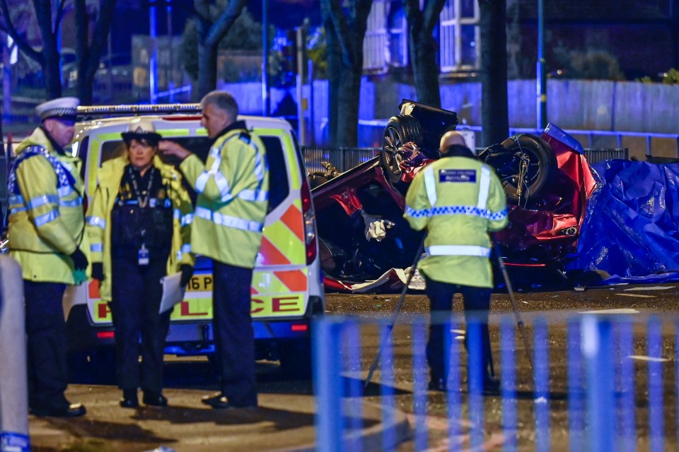 West Midlands Police officers rushed to the scene on Friday evening