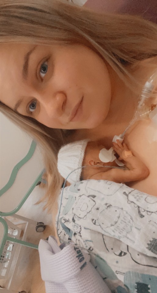 Kenidee Brownbill, 24, was just 23 weeks pregnant when she gave birth to Mason