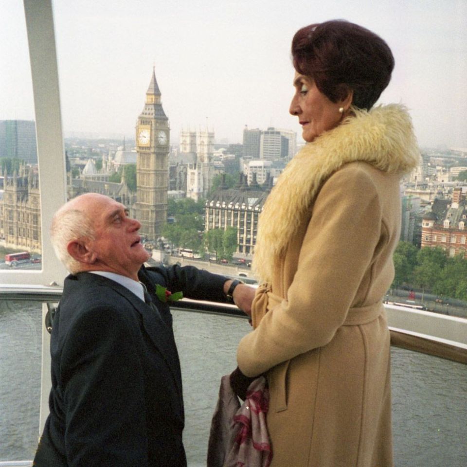 Dot finally said 'yes' to Jim on a romantic Christmas Eve proposal in 2001