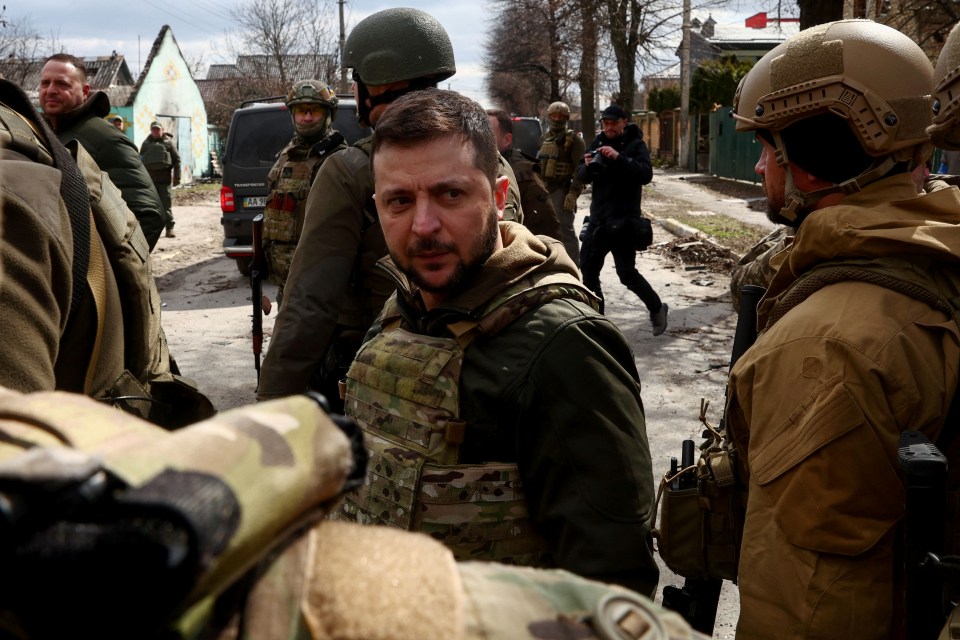 Zelensky has blamed France and Germany for '14 years of concessions' to Putin - while thanking Boris Johnson for his 'historical leadership' over weapons and sanctions