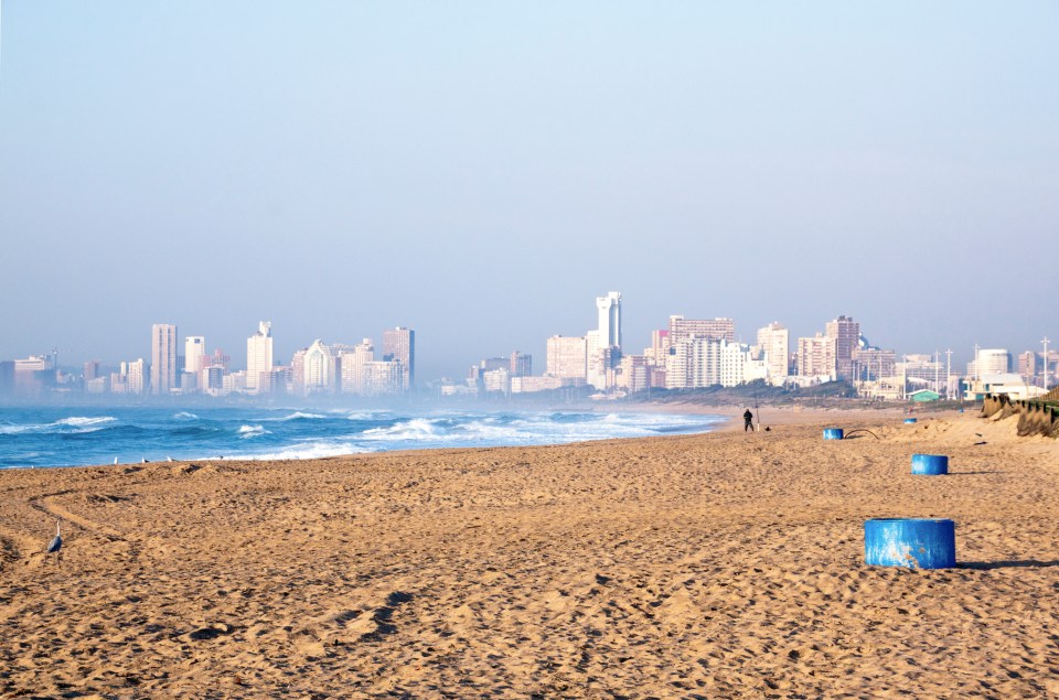 The attack happened on La Lucia beach in Durban, South Africa