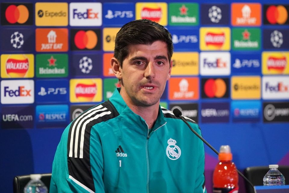 Real Madrid keeper Thibaut Courtois insisted he's 'happy' to be returning to Stamford Bridge