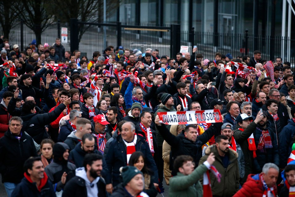 Some Atletico fans appeared to make Nazi salutes last week